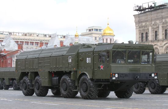 Military parade held on the 66th anniversary of WWII