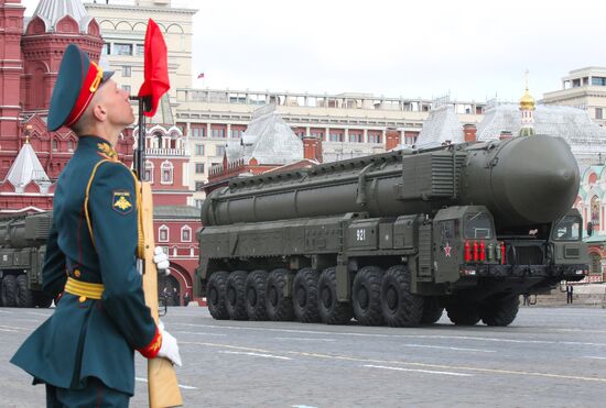 Military parade held on the 66th anniversary of WWII