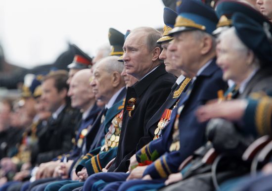 Vladimir Putin attends Victory Parade, Red Square