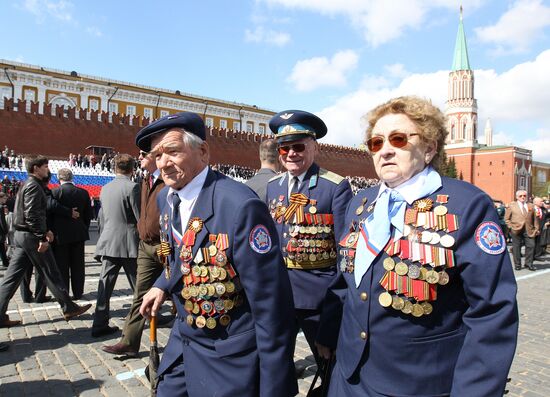Military parade on 66th anniversary of Victory in WWII