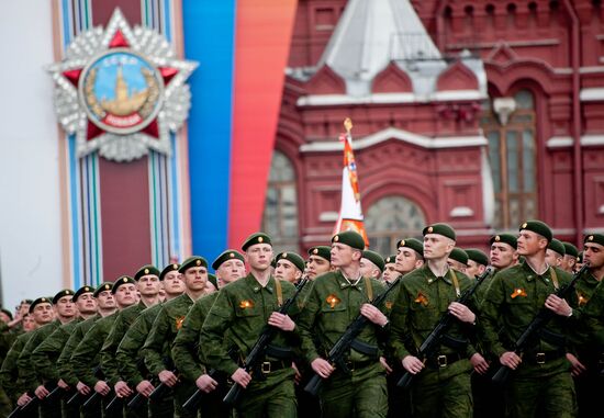 Military parade on 66th anniversary of Victory in WWII