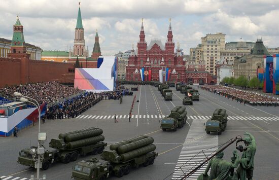 Military parade dedicated to 66th V-Day