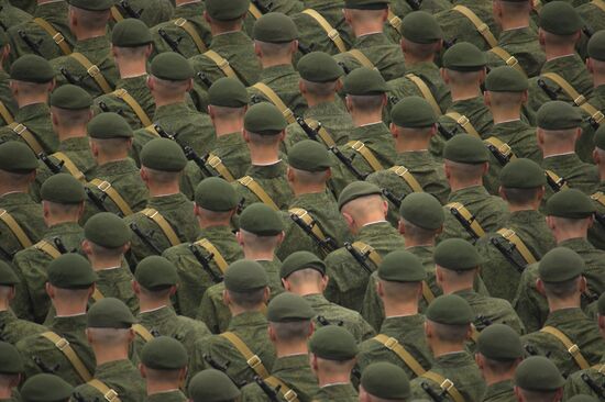Military parade marking the 66th anniversary of Victory in WWII
