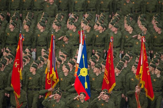 Military parade marking the 66th anniversary of Victory in WWII
