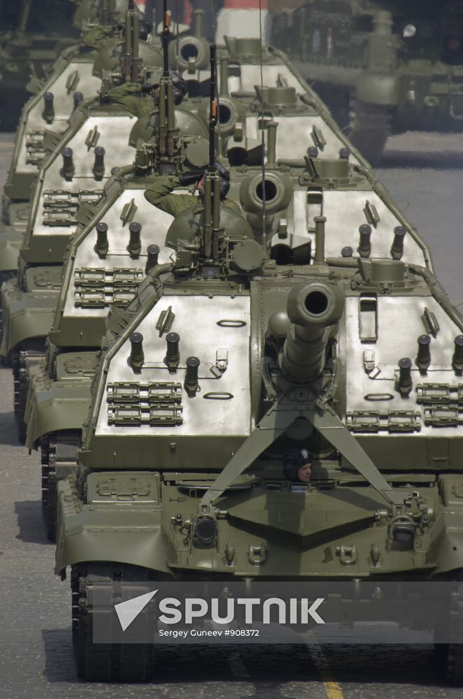 Military parade dedicated to 66th V-Day