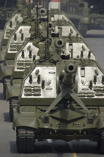 Military parade dedicated to 66th V-Day