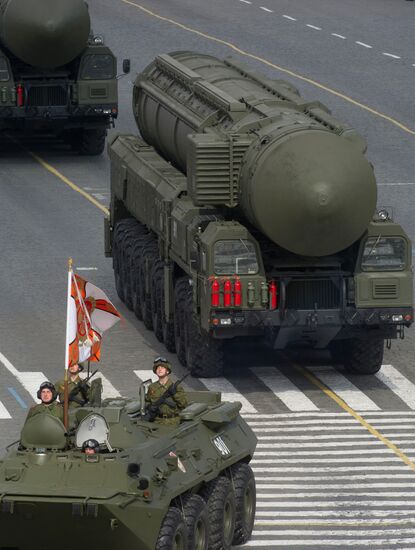 Military parade held on the 66th anniversary of WWII