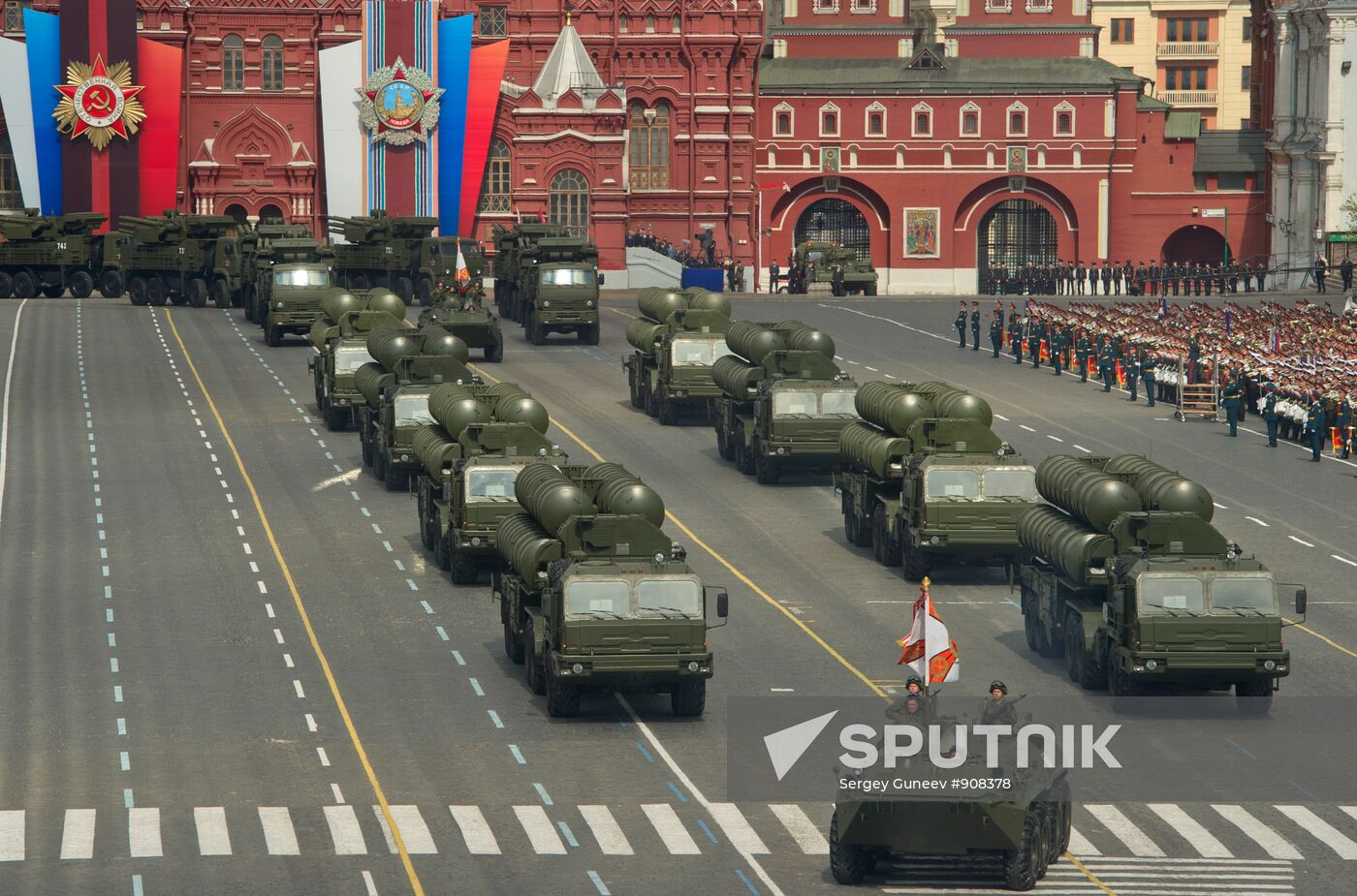 Military parade held on the 66th anniversary of WWII