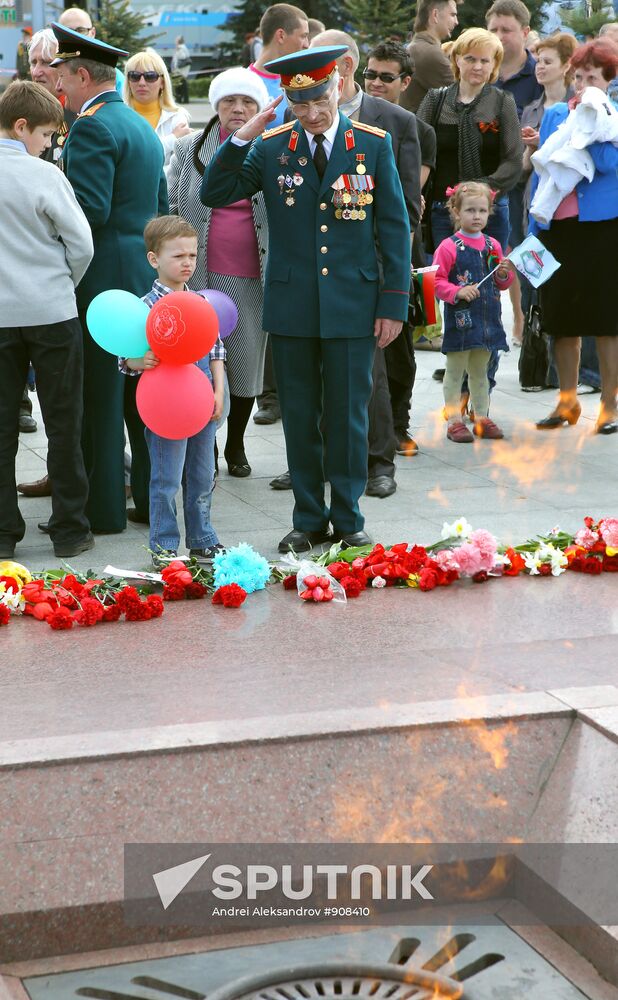 May 9th Victory Day holiday in Minsk