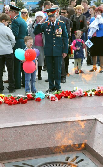 May 9th Victory Day holiday in Minsk