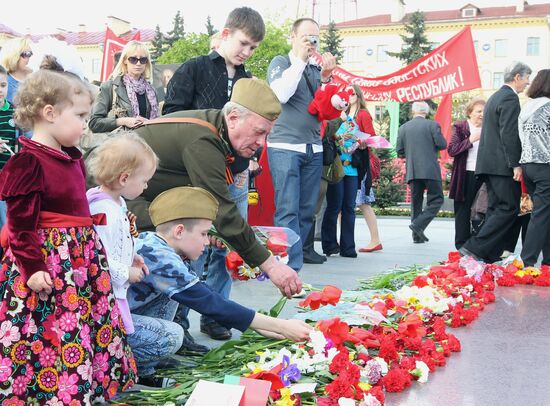 May 9th Victory Day holiday in Minsk