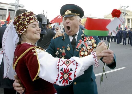 May 9th Victory Day holiday in Minsk