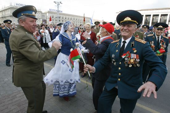 May 9th Victory Day holiday in Minsk