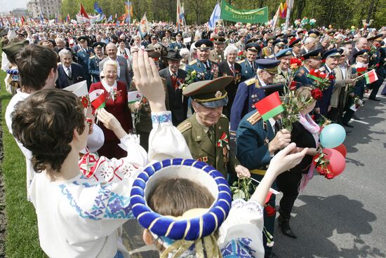 May 9th Victory Day holiday in Minsk