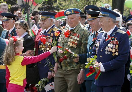 May 9th Victory Day holiday in Minsk
