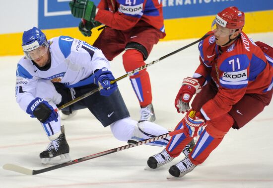 2011 World Ice Hockey Championships. Russia vs. Finland