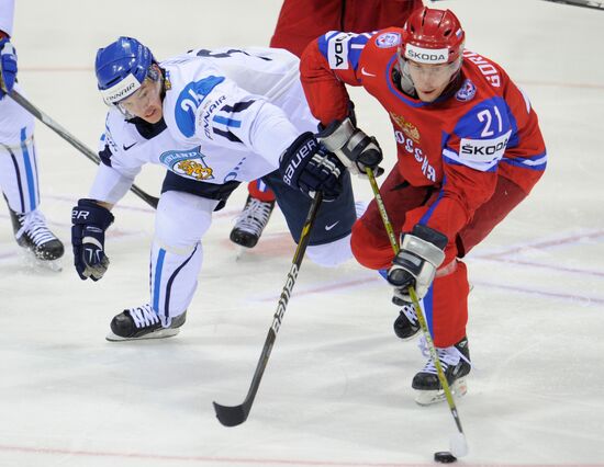 2011 World Ice Hockey Championships. Russia vs. Finland 2-3