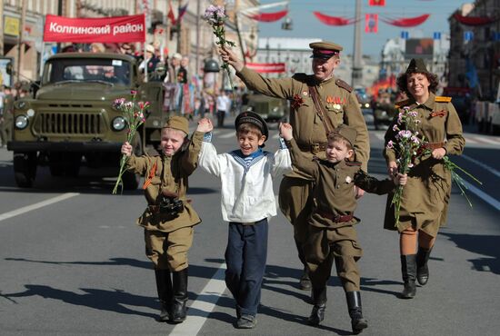 May 9th holiday in Russian regions