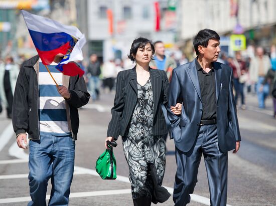 Military parade held on 66th anniversary of Victory in WWII