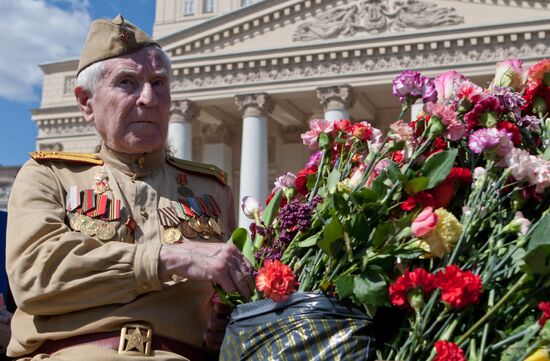Festive veterans in Moscow