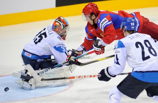 2011 World Ice Hockey Championships. Russia vs. Finland 2-3
