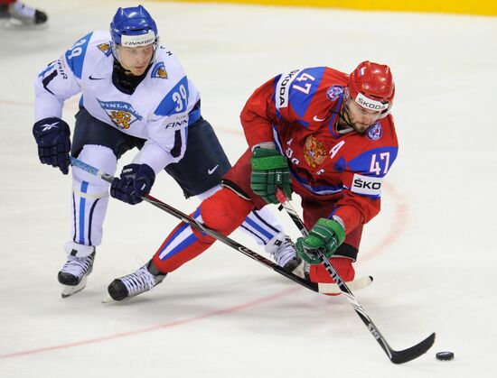 2011 World Ice Hockey Championships. Russia vs. Finland 2-3