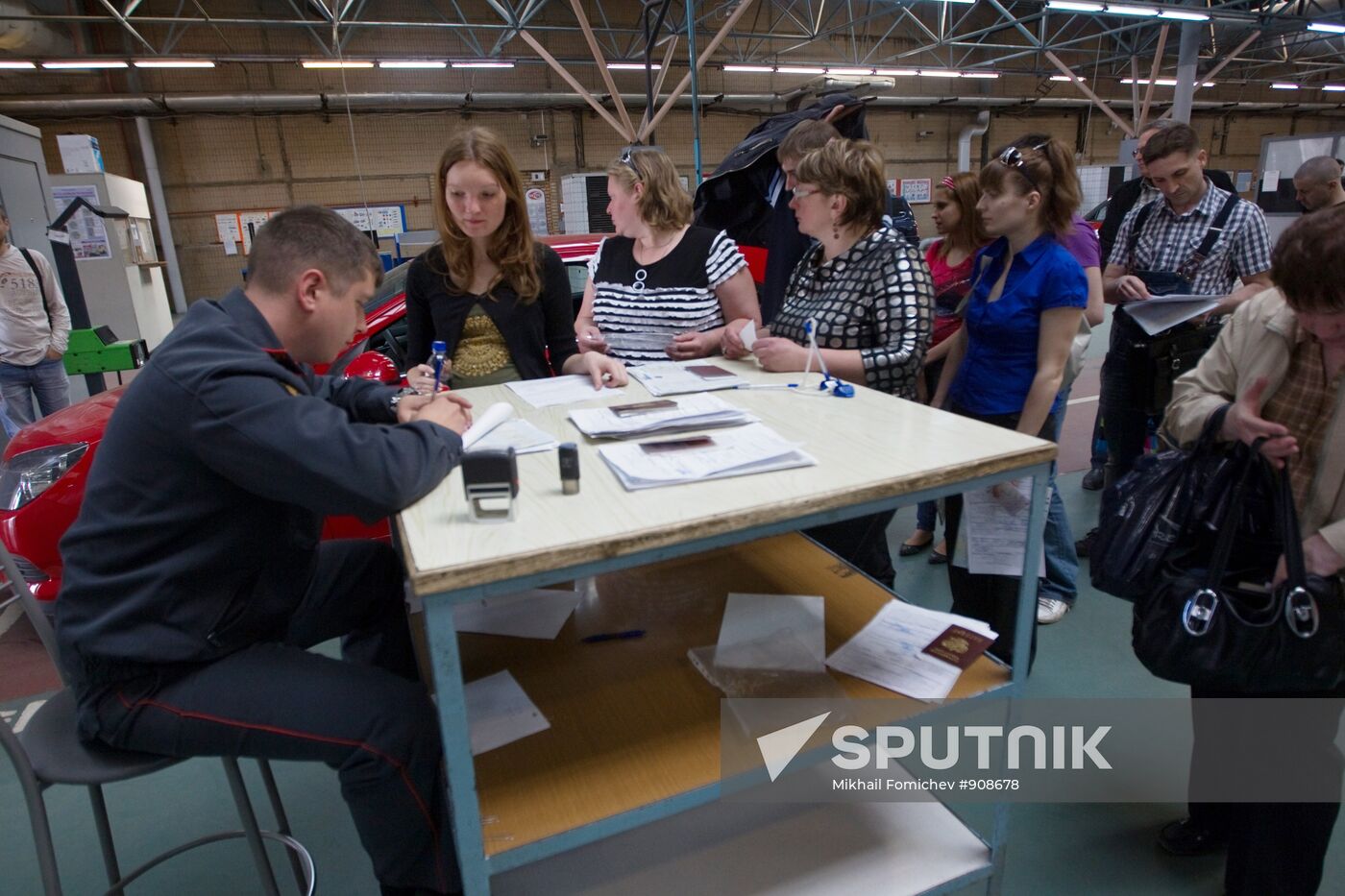 Vehicle upkeep operation center in Moscow