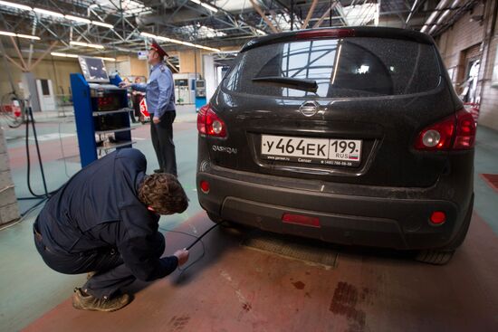 Vehicle upkeep operation center in Moscow