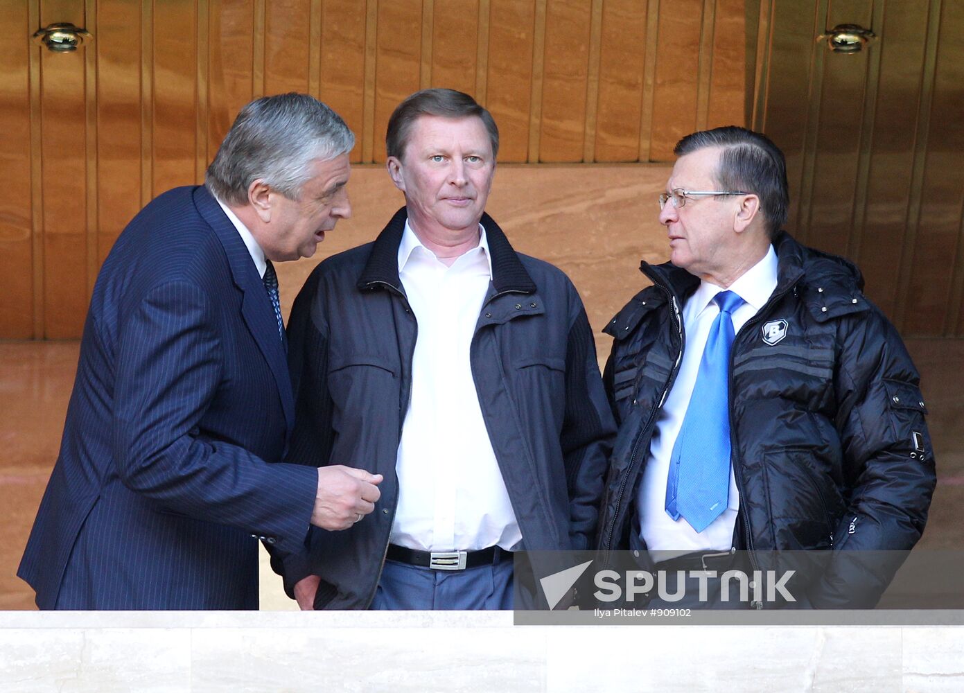 Pavel Borodin, Sergei Ivanov and Viktor Zubkov