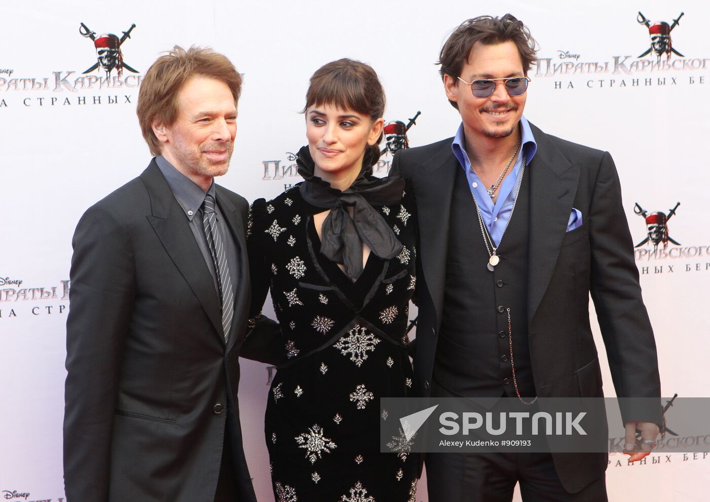 Jerry Bruckheimer, Penelope Cruz and Johnny Depp