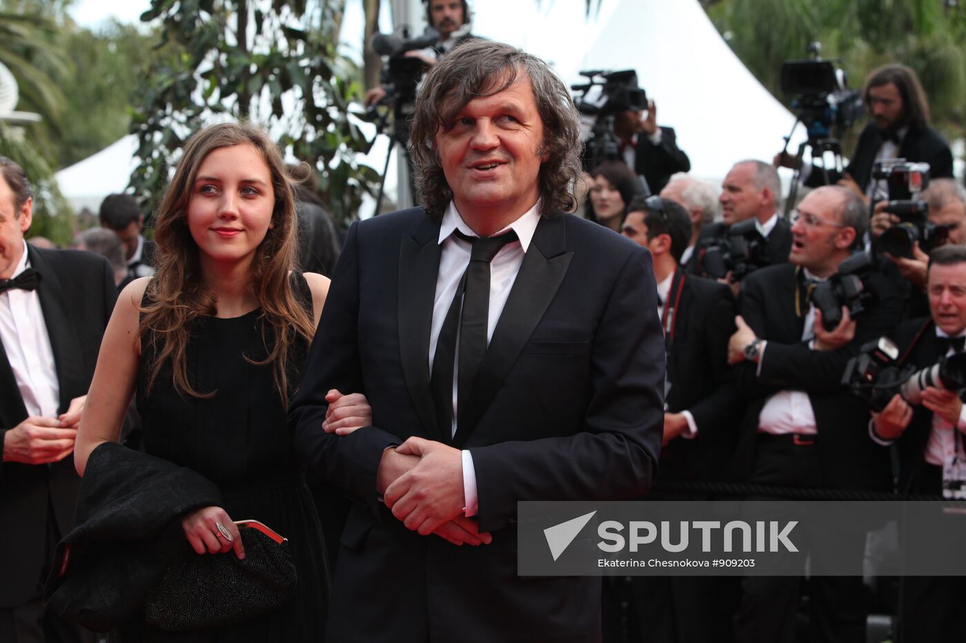 Emir Kusturica with daughter Dunja