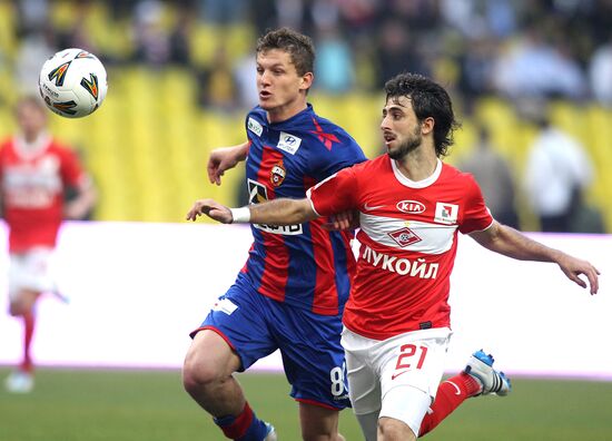Russian Football Premier League. Spartak Moscow vs. CSKA Moscow