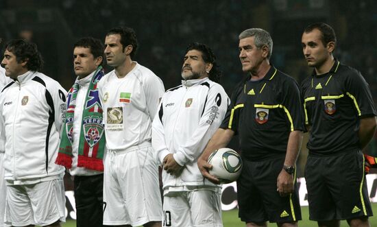 Match between "Caucasus" football team and world veterans team