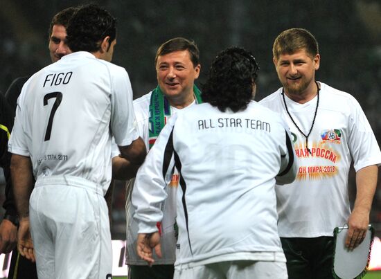 Match between "Caucasus" football team and world veterans team