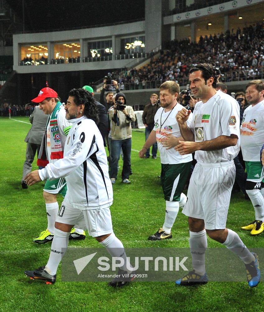 Match between "Caucasus" football team and world veterans team