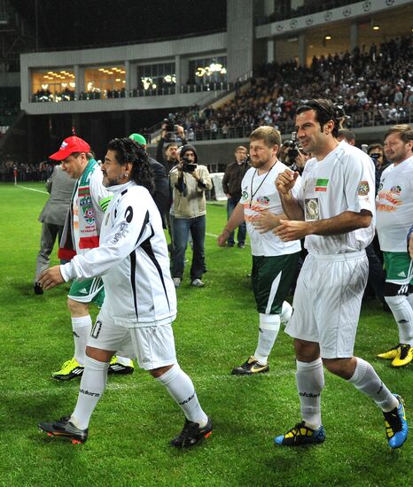 Match between "Caucasus" football team and world veterans team