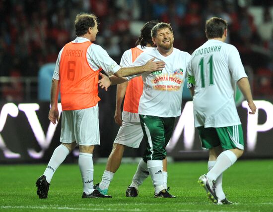 Match between "Caucasus" football team and world veterans team