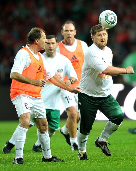 Match between "Caucasus" football team and world veterans team