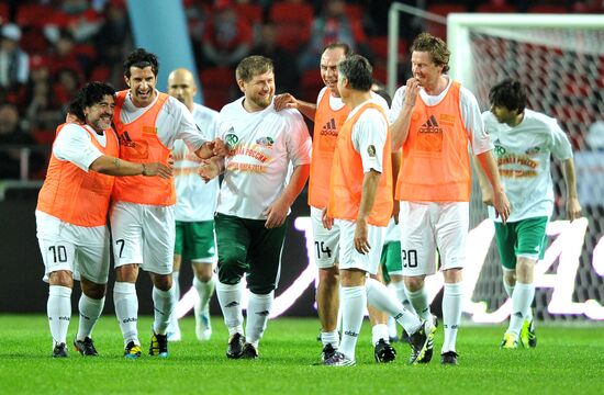 Match between "Caucasus" football team and world veterans team