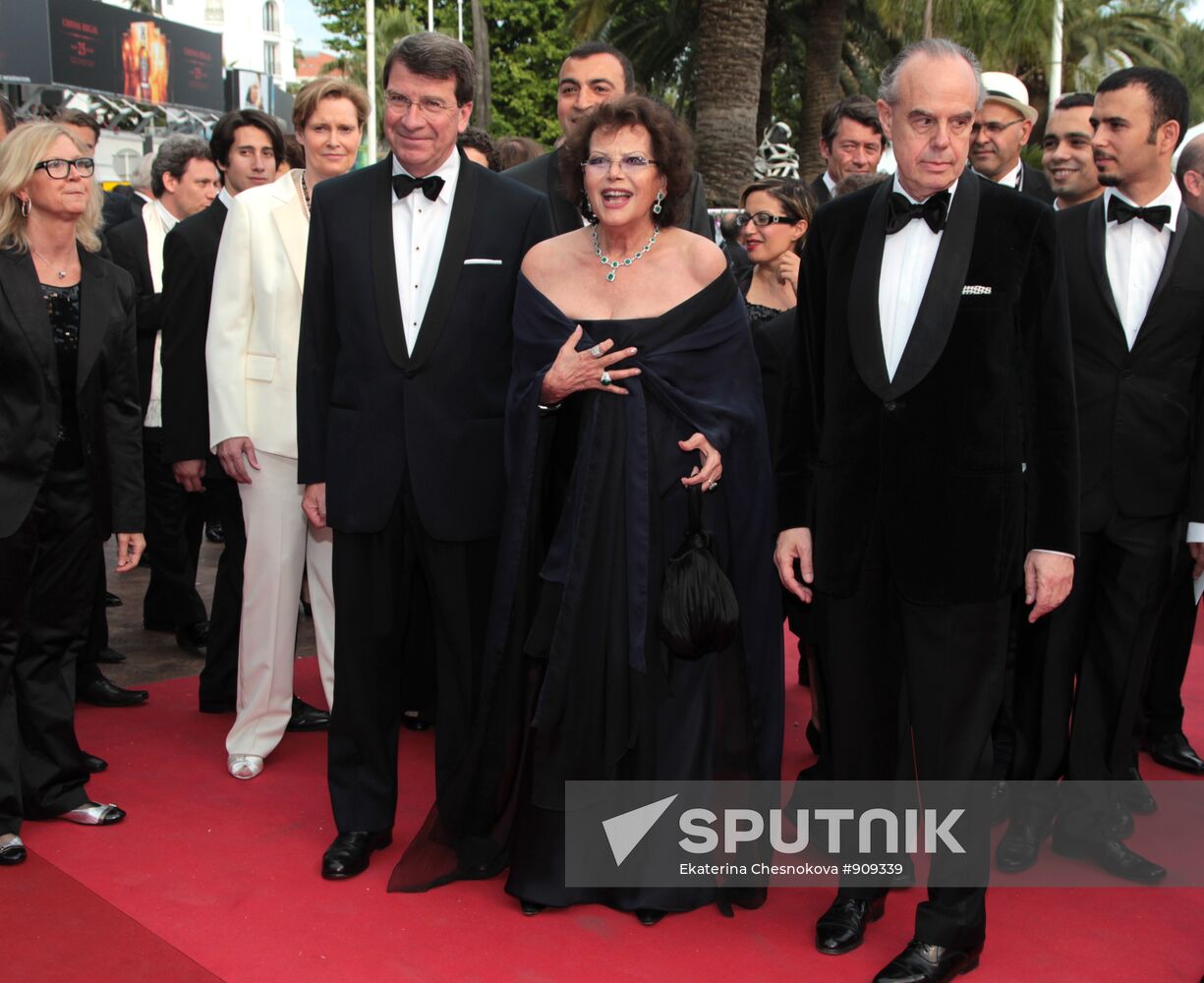 Claudia Cardinale and Frederic Mitterrand