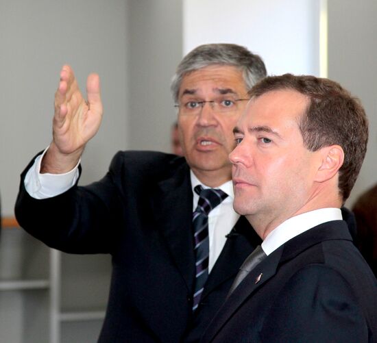 Dmitry Medvedev visits Rossiya Channel headquarters