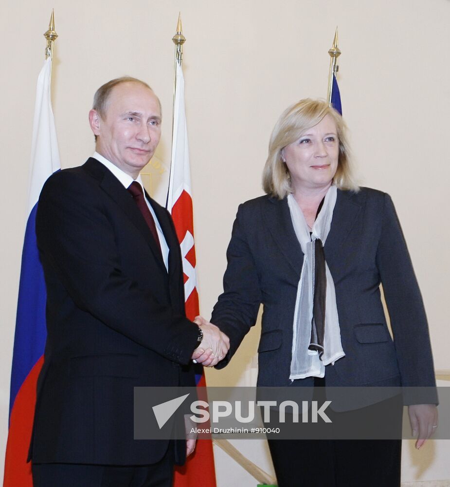 Vladimir Putin visits Slovakia