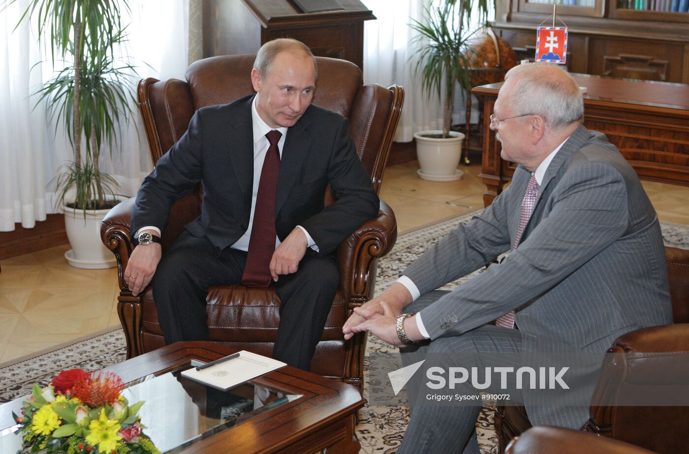 Vladimir Putin visits Slovakia