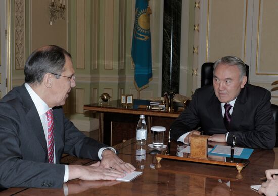Sergey Lavrov, Nursultan Nazarbayev