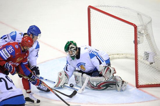 Ice Hockey. World Championship. Finland vs. Russia