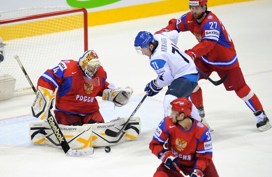 Ice Hockey. World Championship. Finland vs. Russia