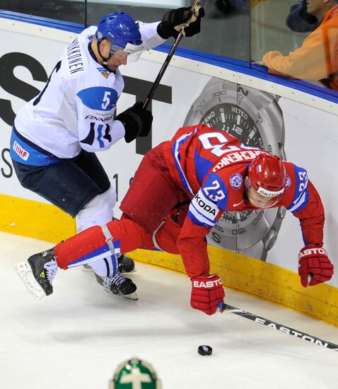 Ice Hockey. World Championship. Finland vs. Russia