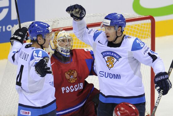 Ice Hockey. World Championship. Finland vs. Russia
