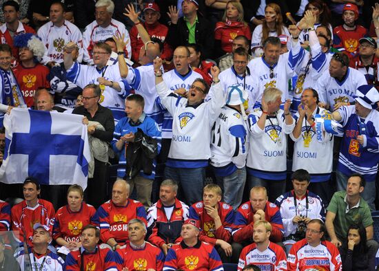 Ice Hockey. World Championship. Finland vs. Russia