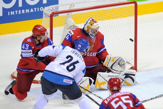 Ice Hockey. World Championship. Finland vs. Russia